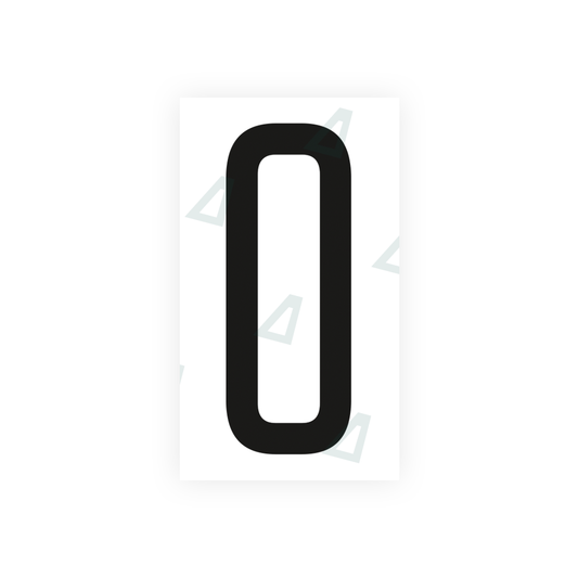 Nanofilm Ecoslick™ for US (Ohio 2013) license plates - Symbol "0" luxsuede