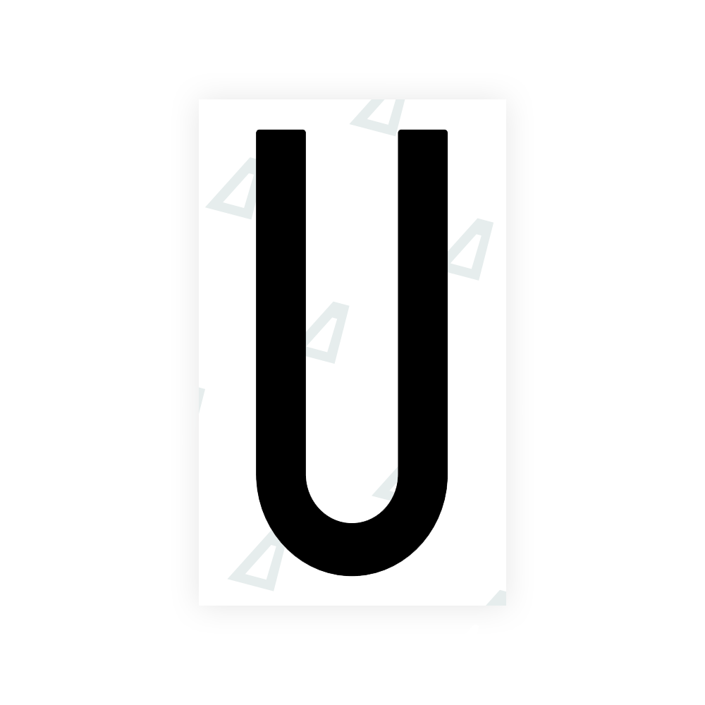 Nanofilm Ecoslick™ for US (Alabama) license plates - Symbol "U" luxsuede