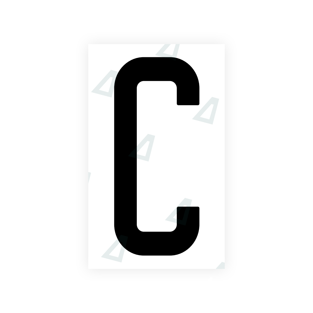 Nanofilm Ecoslick™ for US (Tennessee) license plates - Symbol "C" luxsuede