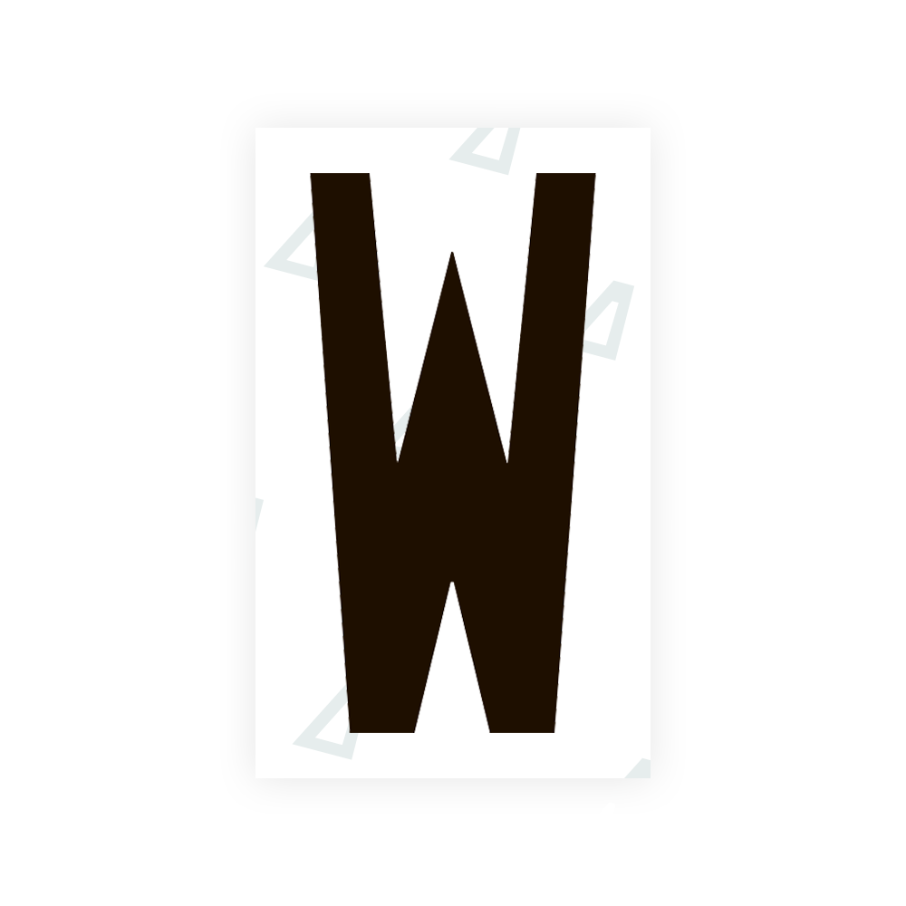 Nanofilm Ecoslick™ for US (Ohio 2021) license plates - Symbol "W" luxsuede