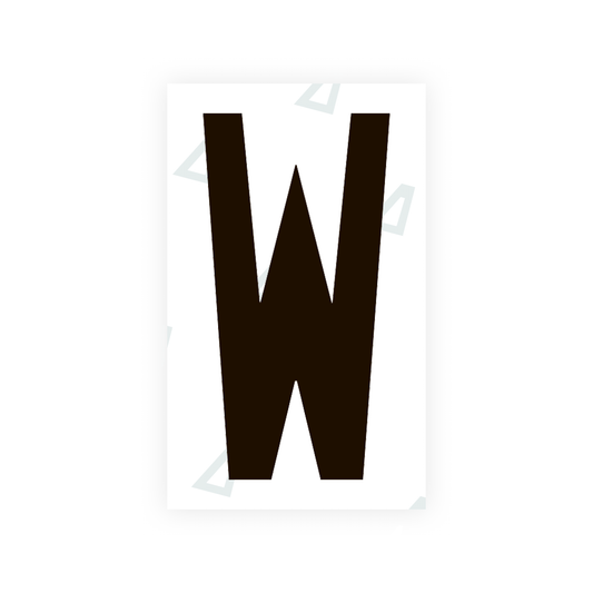 Nanofilm Ecoslick™ for US (Ohio 2021) license plates - Symbol "W" luxsuede