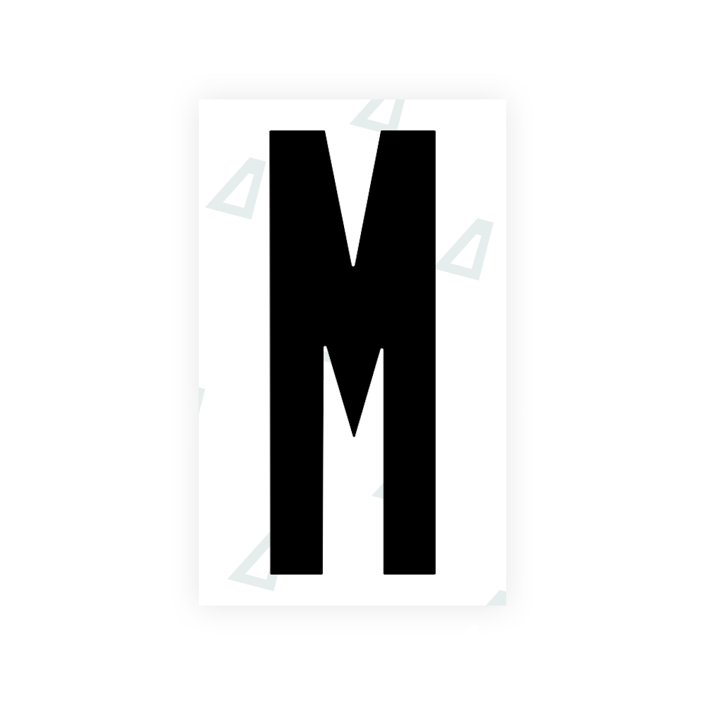 Nanofilm Ecoslick™ for US (Indiana) license plates - Symbol "M" luxsuede