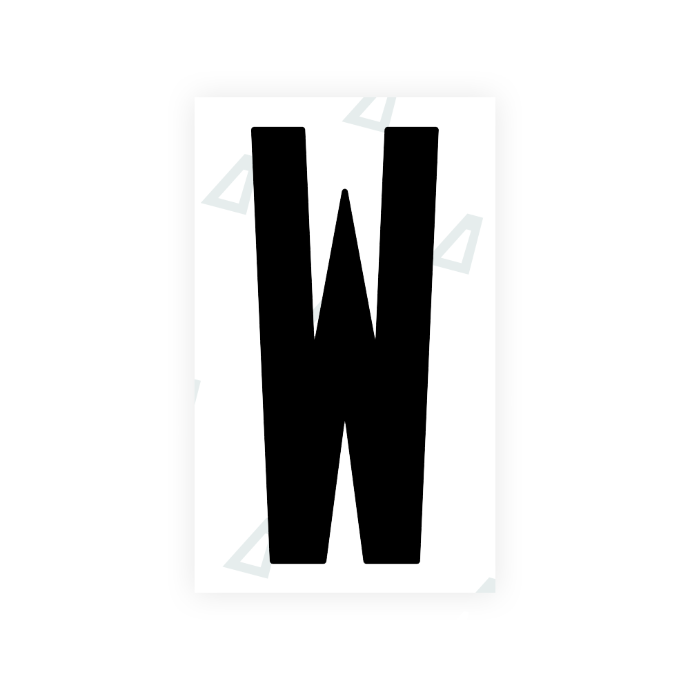 Nanofilm Ecoslick™ for US (Alabama) license plates - Symbol "W" luxsuede