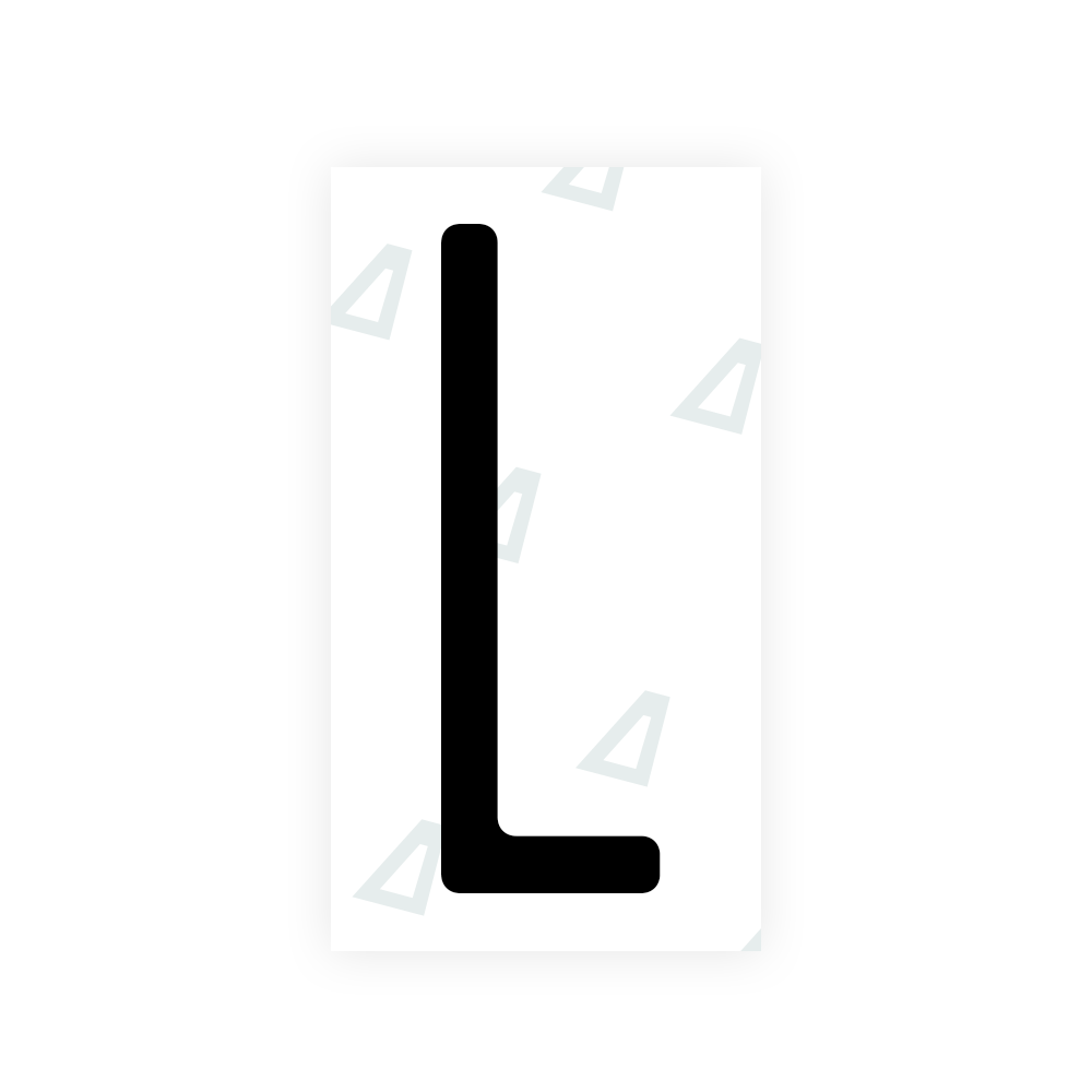 Nanofilm Ecoslick™ for US (New York 2020) license plates - Symbol "L" luxsuede