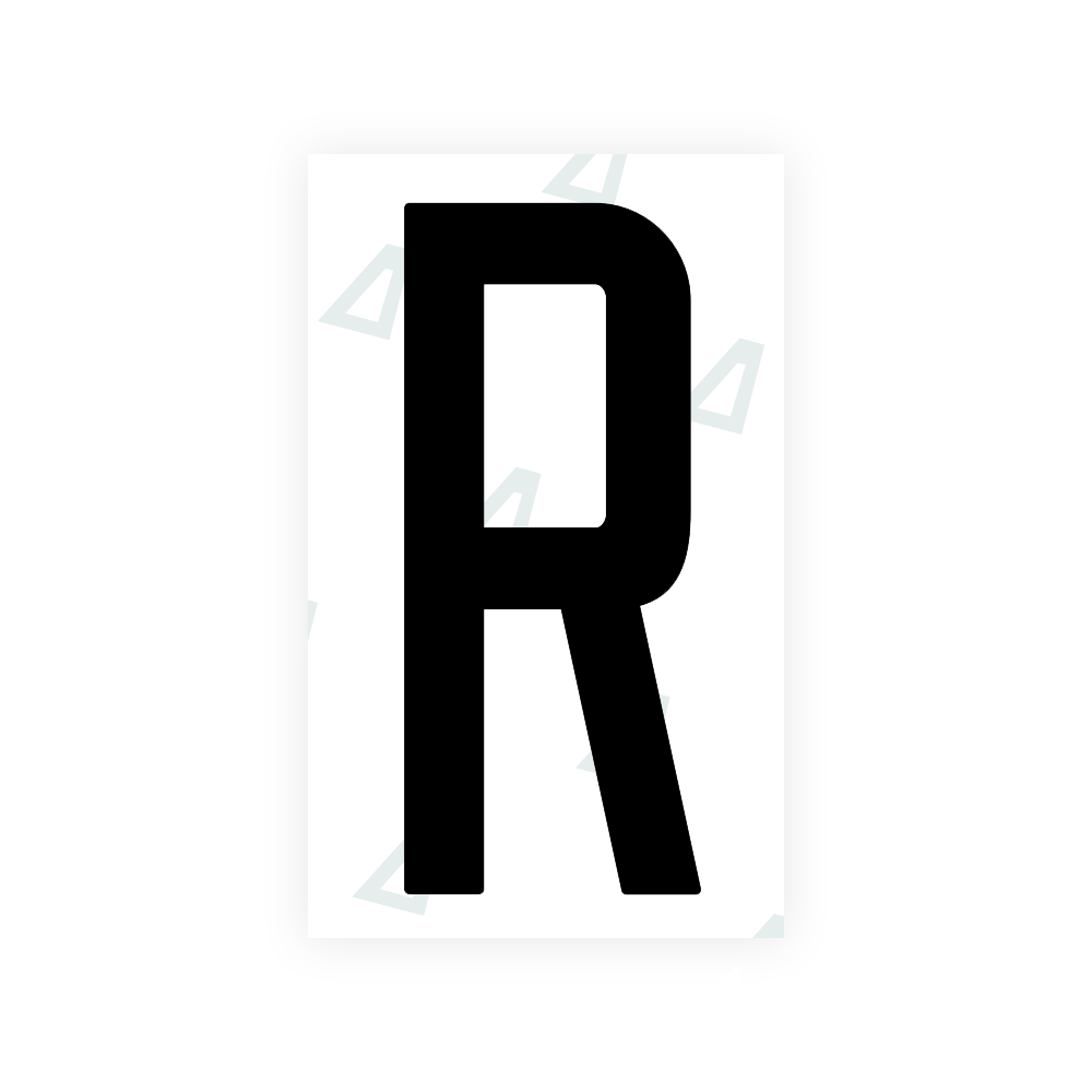 Nanofilm Ecoslick™ for US (South Carolina 2016-2023) license plates - Symbol "R" luxsuede