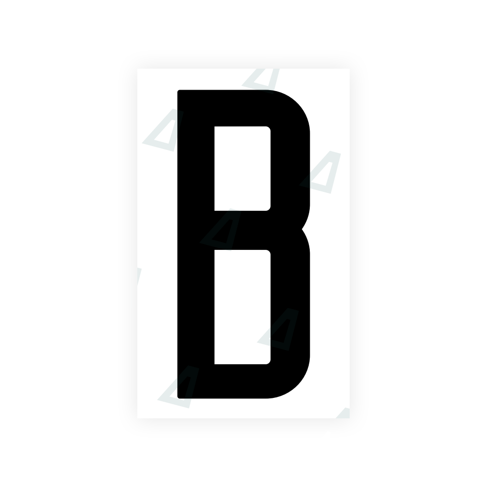 Nanofilm Ecoslick™ for US (Georgia 2012 - 2 - Square) license plates - Symbol "B" luxsuede