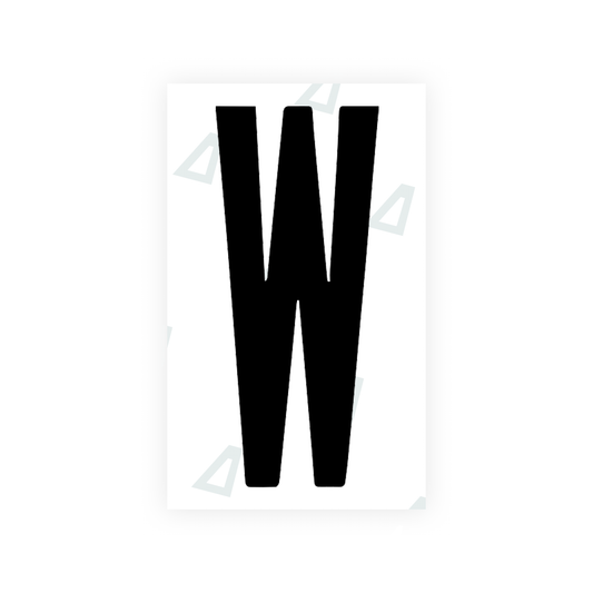 Nanofilm Ecoslick™ for US (Georgia 2012 - 2 - Round) license plates - Symbol "W" luxsuede