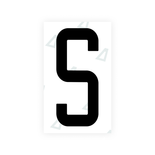 Nanofilm Ecoslick™ for US (Georgia 2012 - 1 - Square) license plates - Symbol "S" luxsuede