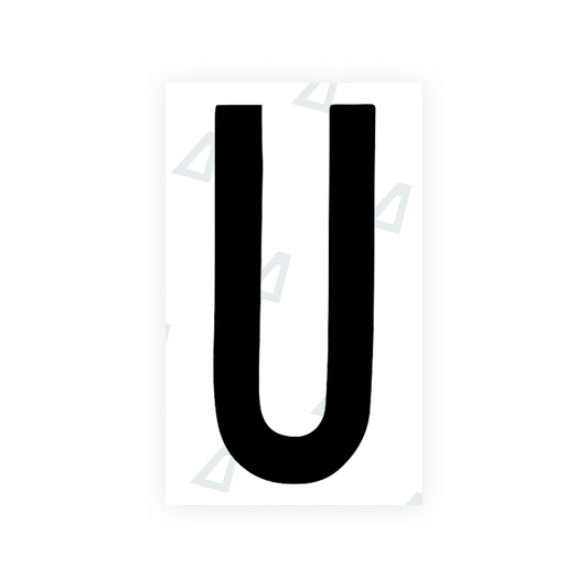 Nanofilm Ecoslick™ for US (Georgia 2012 - 2 - Round) license plates - Symbol "U" luxsuede