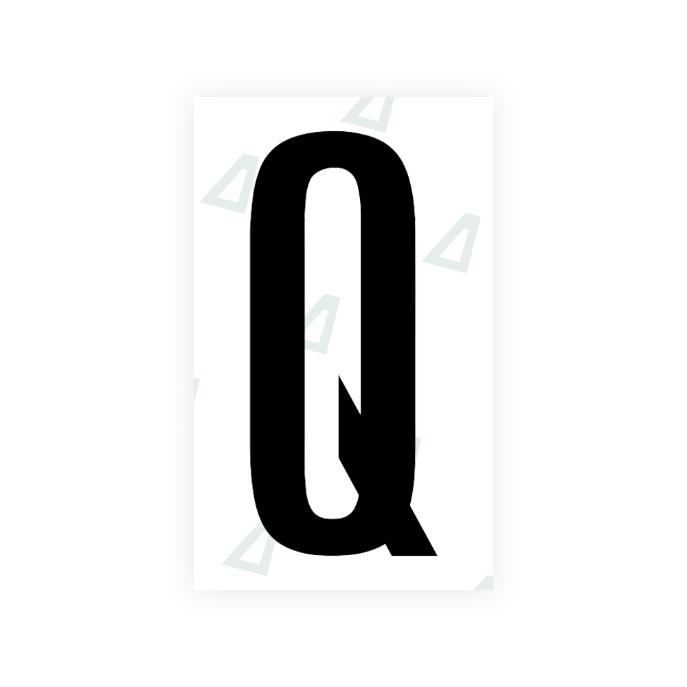 Nanofilm Ecoslick™ for US (Indiana) license plates - Symbol "Q" luxsuede