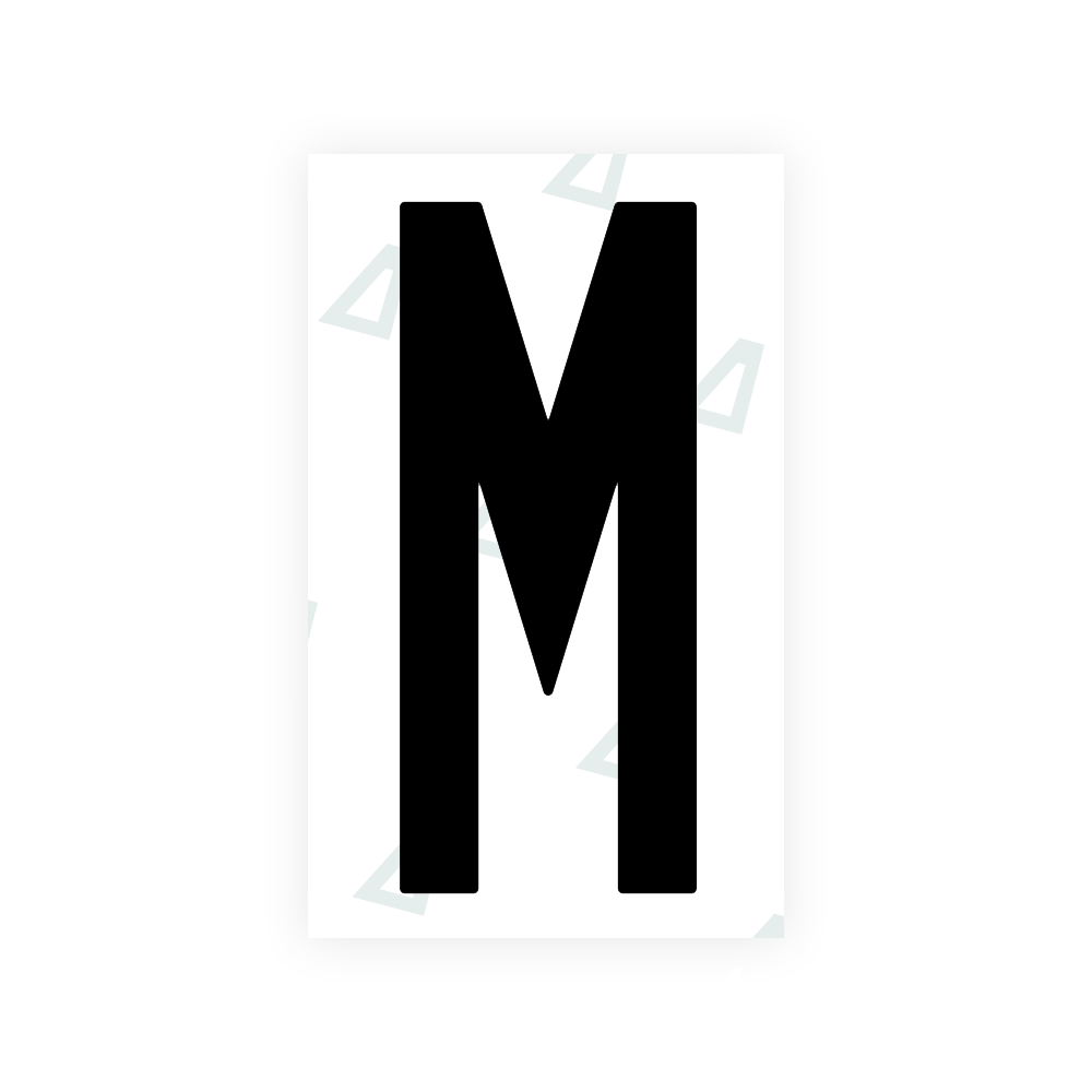 Nanofilm Ecoslick™ for US (Alabama) license plates - Symbol "M" luxsuede