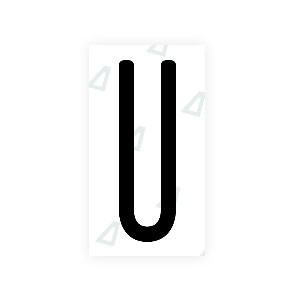 Nanofilm Ecoslick™ for US (New York 2020) license plates - Symbol "U" luxsuede