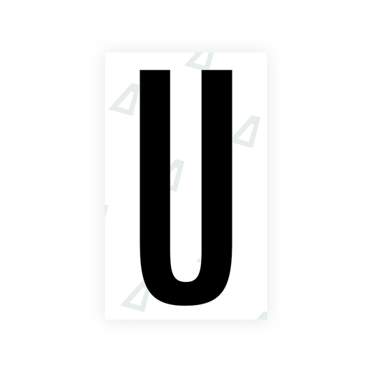 Nanofilm Ecoslick™ for US (Nevada) license plates - Symbol "U" luxsuede