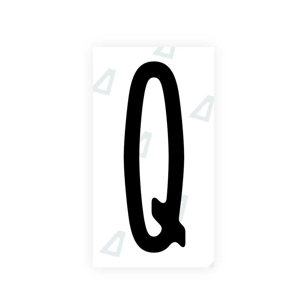 Nanofilm Ecoslick™ for US (New York 2010) license plates - Symbol "Q" luxsuede