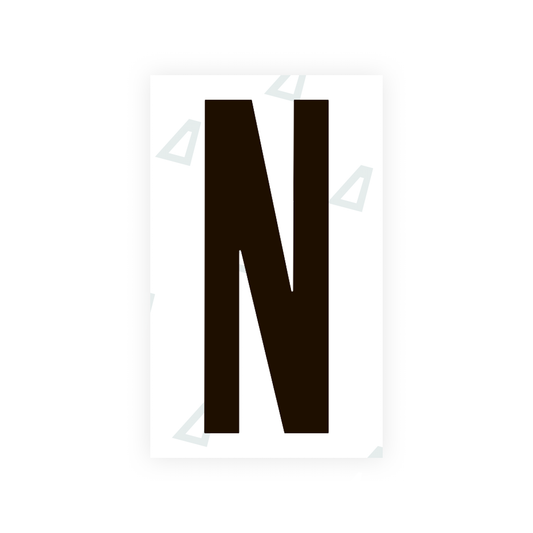 Nanofilm Ecoslick™ for US (Indiana) license plates - Symbol "N" luxsuede