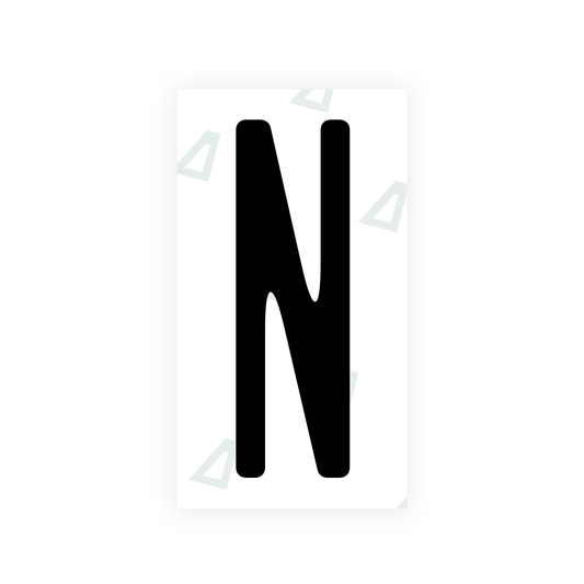 Nanofilm Ecoslick™ for US (New York 2010) license plates - Symbol "N" luxsuede