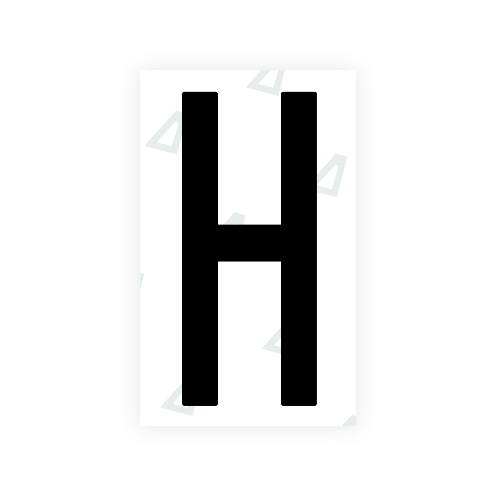 Nanofilm Ecoslick™ for US (Oklahoma) license plates - Symbol "H" luxsuede