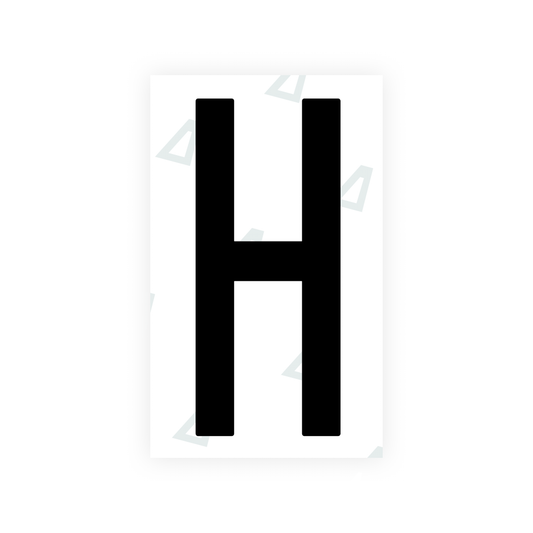 Nanofilm Ecoslick™ for US (Oklahoma) license plates - Symbol "H" luxsuede