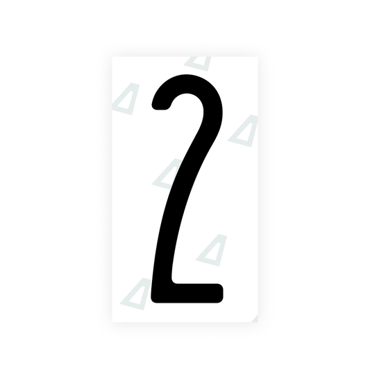 Nanofilm Ecoslick™ for US (New York 2020) license plates - Symbol "2" luxsuede