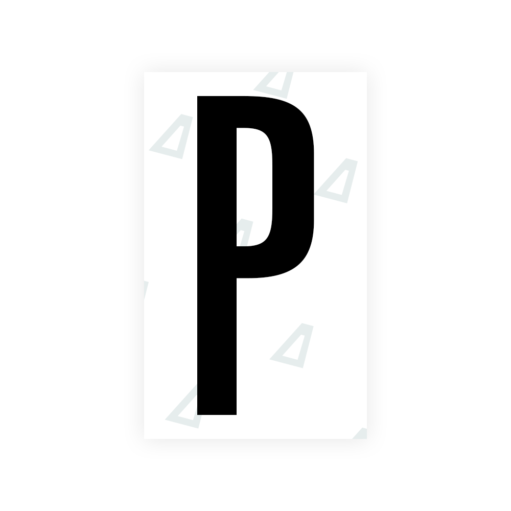 Nanofilm Ecoslick™ for US (Texas) license plates - Symbol "P" luxsuede