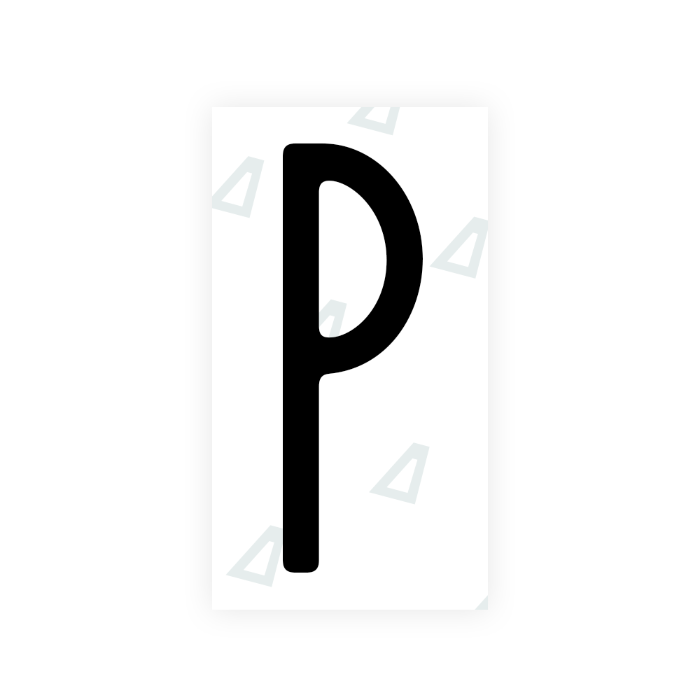 Nanofilm Ecoslick™ for US (New York 2020) license plates - Symbol "P" luxsuede