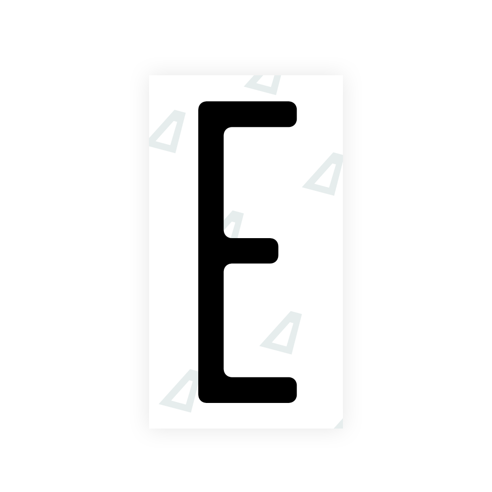 Nanofilm Ecoslick™ for US (New York 2020) license plates - Symbol "E" luxsuede