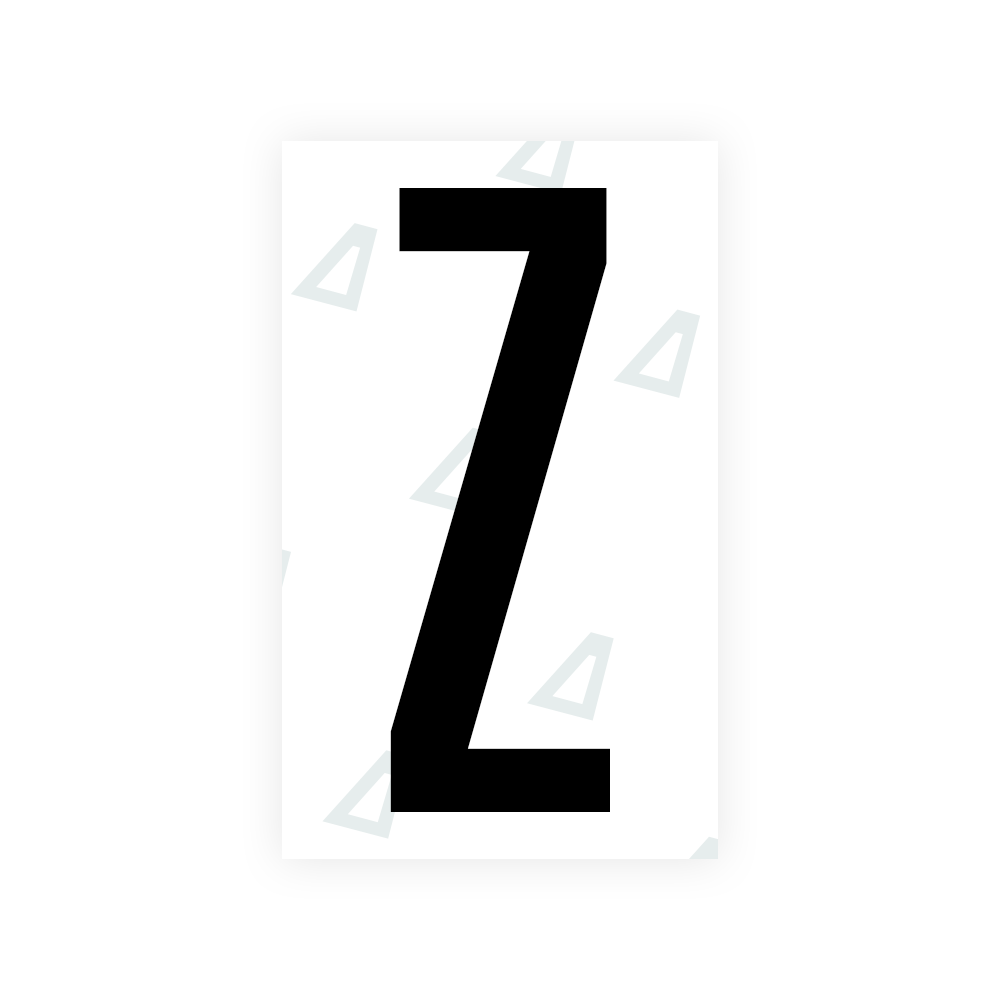 Nanofilm Ecoslick™ for US (Texas) license plates - Symbol "Z" luxsuede