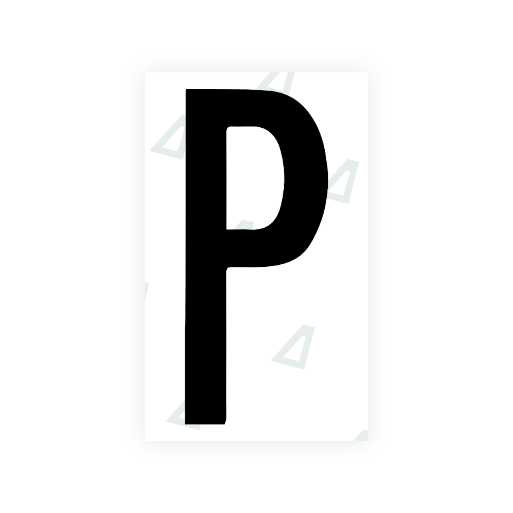 Nanofilm Ecoslick™ for US (Georgia 2012 - 2 - Round) license plates - Symbol "P" luxsuede