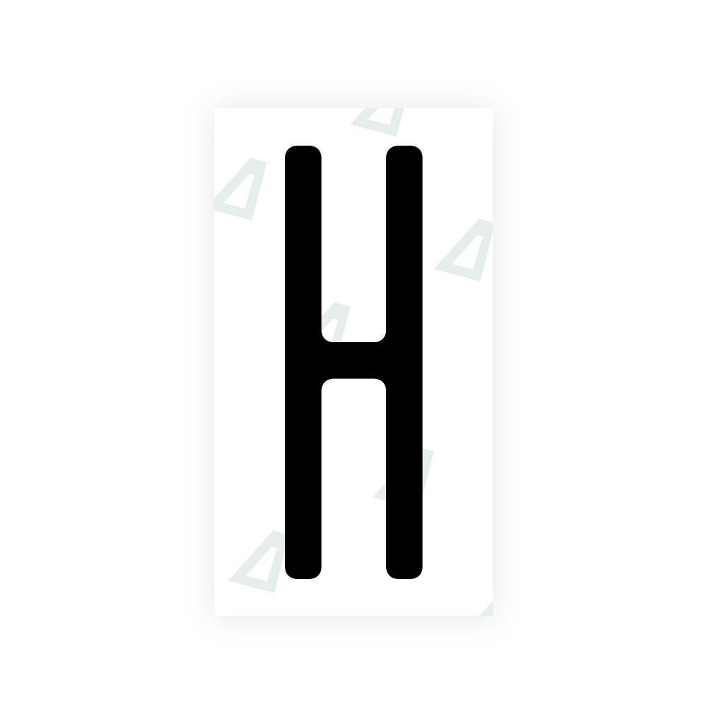 Nanofilm Ecoslick™ for US (New York 2020) license plates - Symbol "H" luxsuede