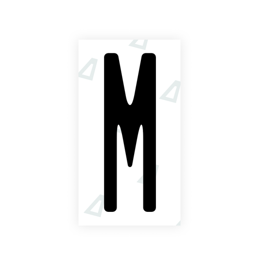 Nanofilm Ecoslick™ for US (New York 2010) license plates - Symbol "M" luxsuede