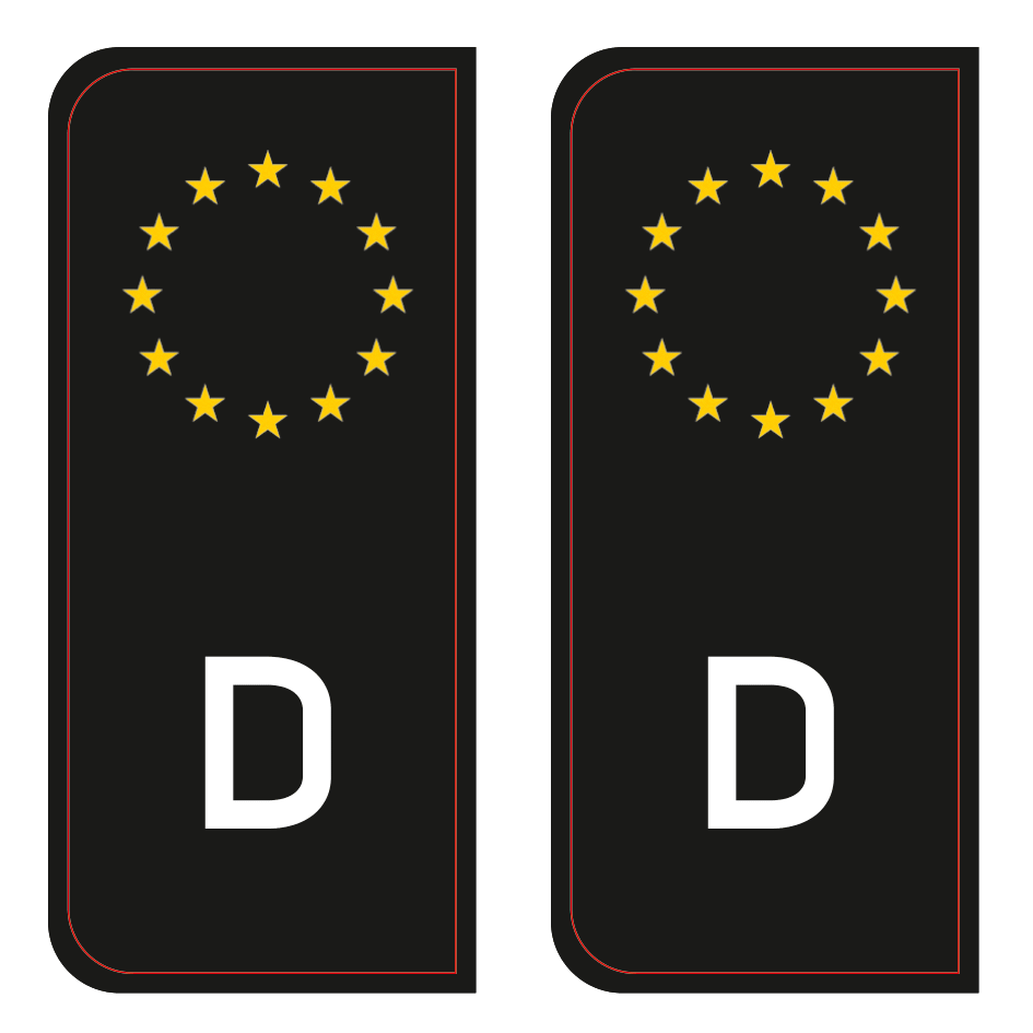 Alite Stickers™ - for number plate (German version) luxsuede