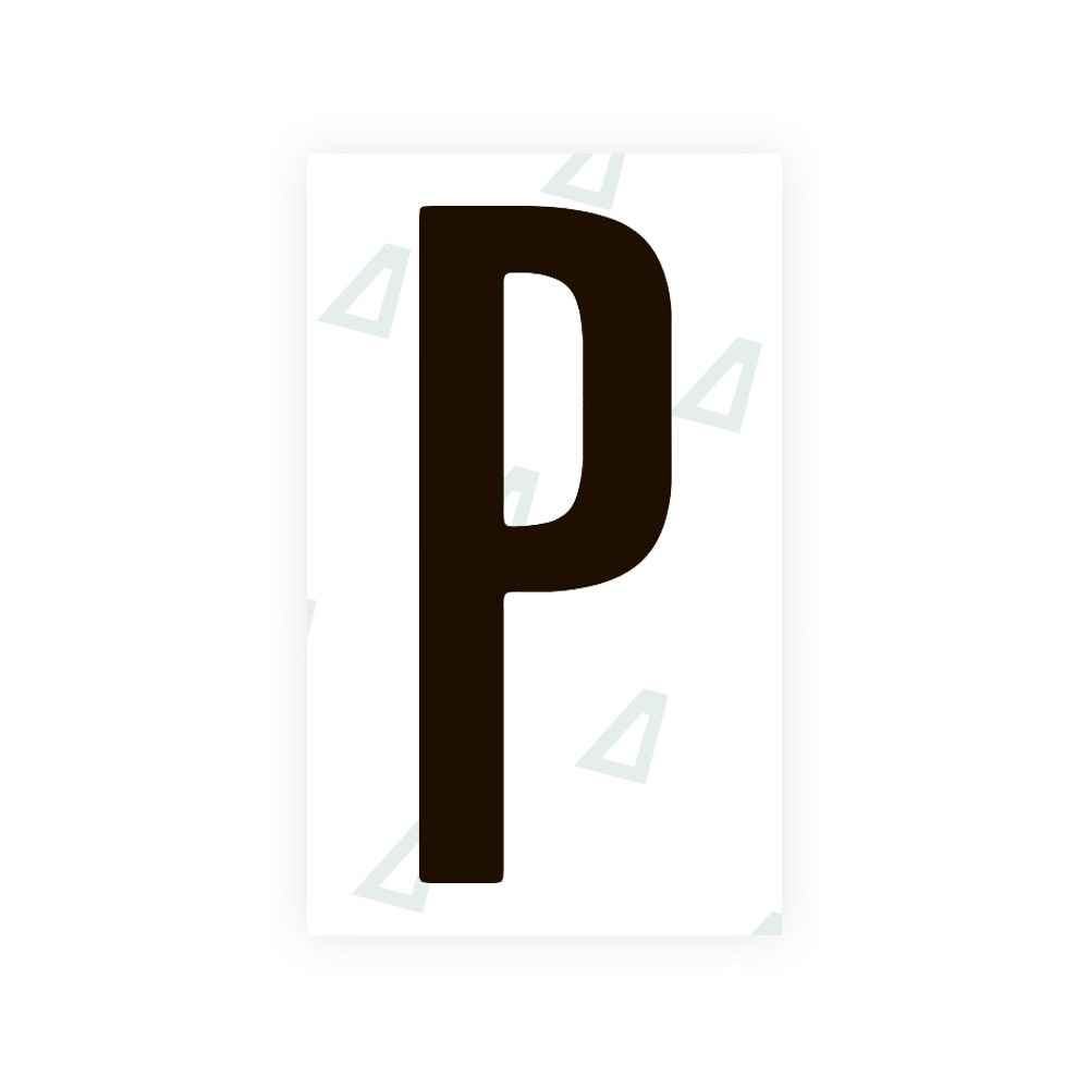 Nanofilm Ecoslick™ for US (Iowa) license plates - Symbol "P" luxsuede