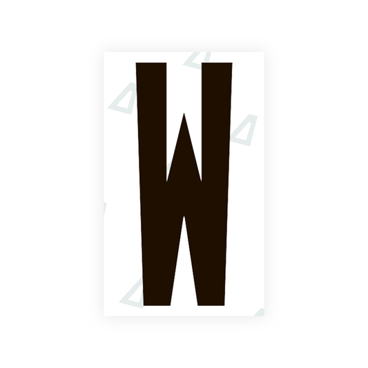 Nanofilm Ecoslick™ for US (Texas) license plates - Symbol "W" luxsuede