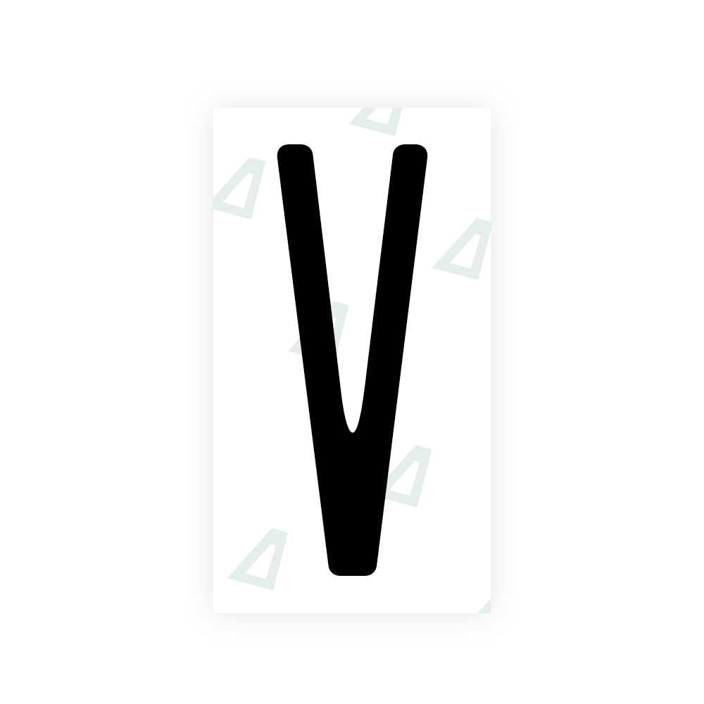 Nanofilm Ecoslick™ for US (New York 2020) license plates - Symbol "V" luxsuede