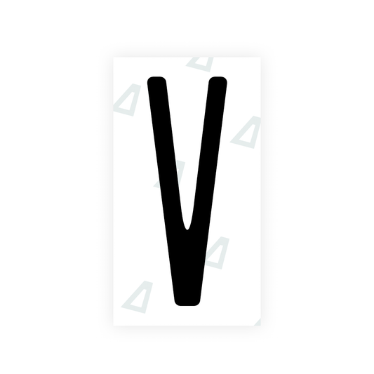 Nanofilm Ecoslick™ for US (New York 2020) license plates - Symbol "V" luxsuede