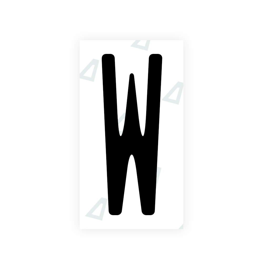 Nanofilm Ecoslick™ for US (New York 2020) license plates - Symbol "W" luxsuede