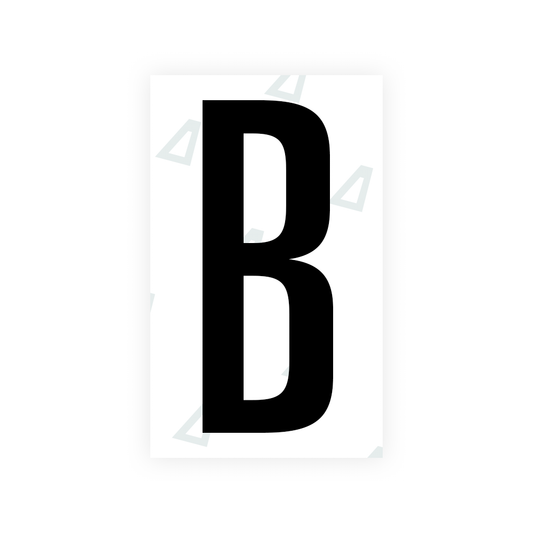 Nanofilm Ecoslick™ for US (Texas) license plates - Symbol "B" luxsuede