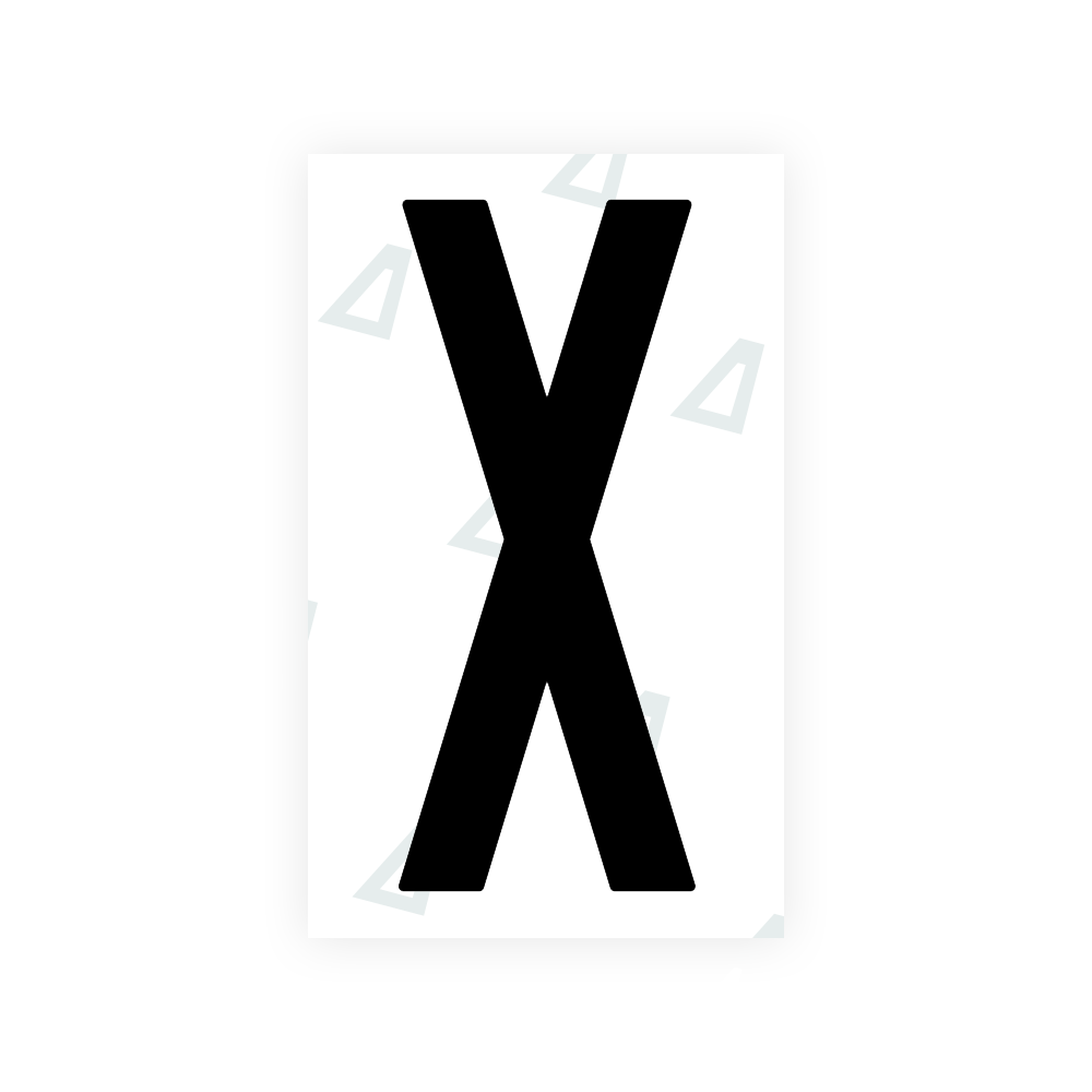 Nanofilm Ecoslick™ for US (Alabama) license plates - Symbol "X" luxsuede