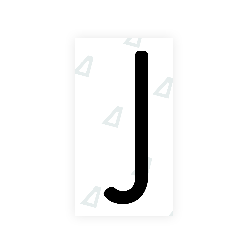 Nanofilm Ecoslick™ for US (New York 2020) license plates - Symbol "J" luxsuede