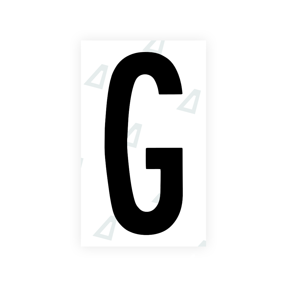 Nanofilm Ecoslick™ for US (Georgia 2012 - 2 - Round) license plates - Symbol "G" luxsuede