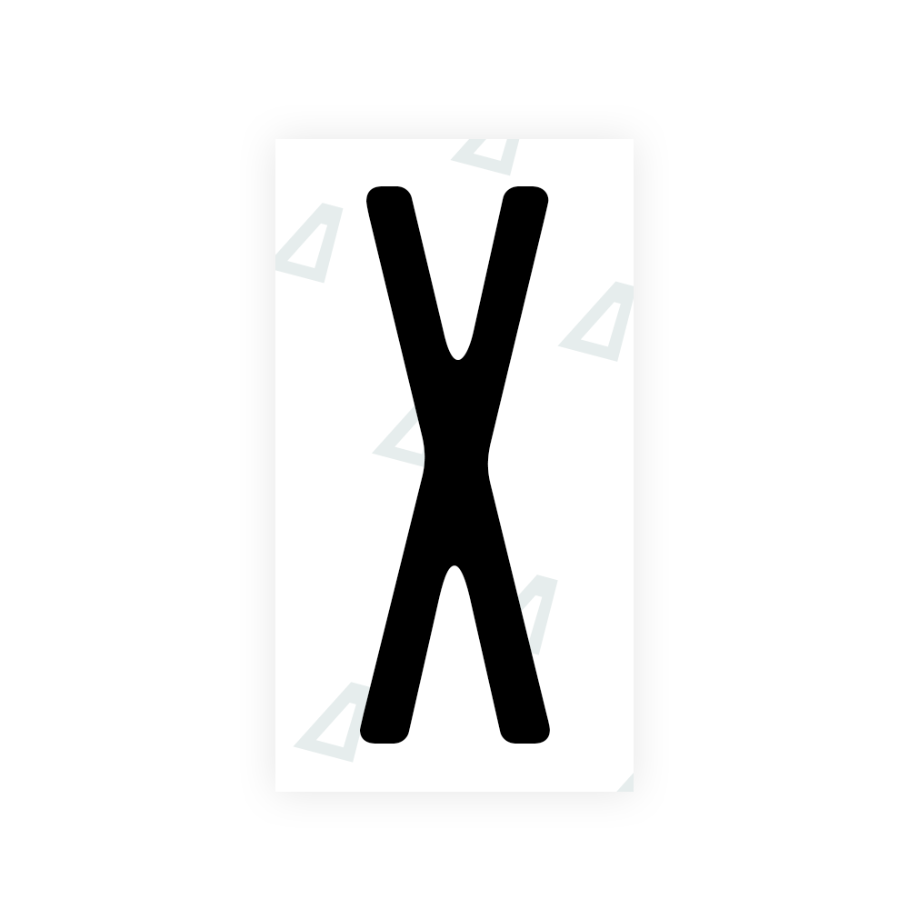 Nanofilm Ecoslick™ for US (New York 2010) license plates - Symbol "X" luxsuede