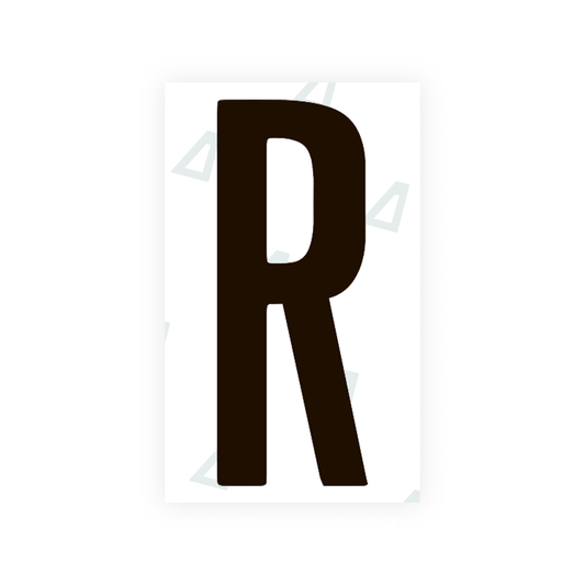 Nanofilm Ecoslick™ for US (Texas) license plates - Symbol "R" luxsuede