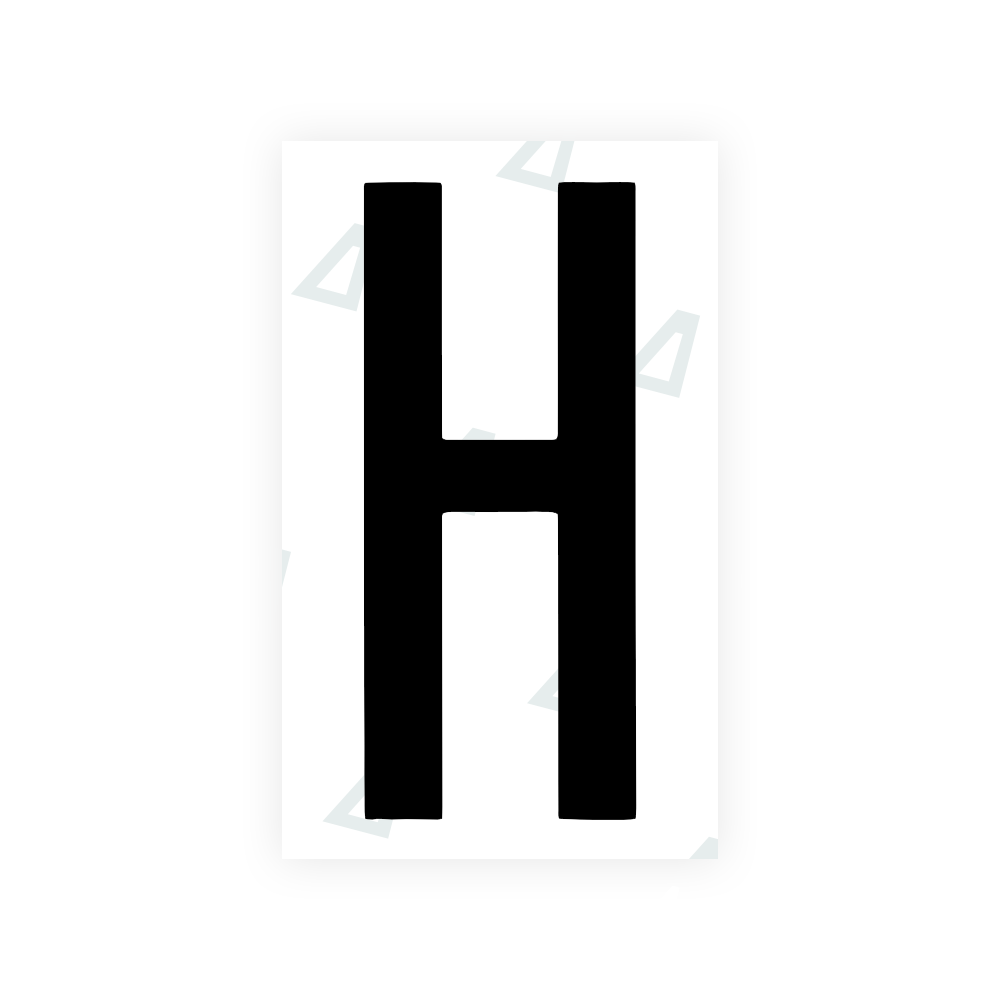 Nanofilm Ecoslick™ for US (Georgia 2012 - 2 - Round) license plates - Symbol "H" luxsuede