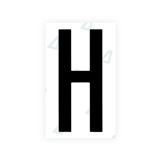 Nanofilm Ecoslick™ for US (Georgia 2012 - 2 - Round) license plates - Symbol "H" luxsuede