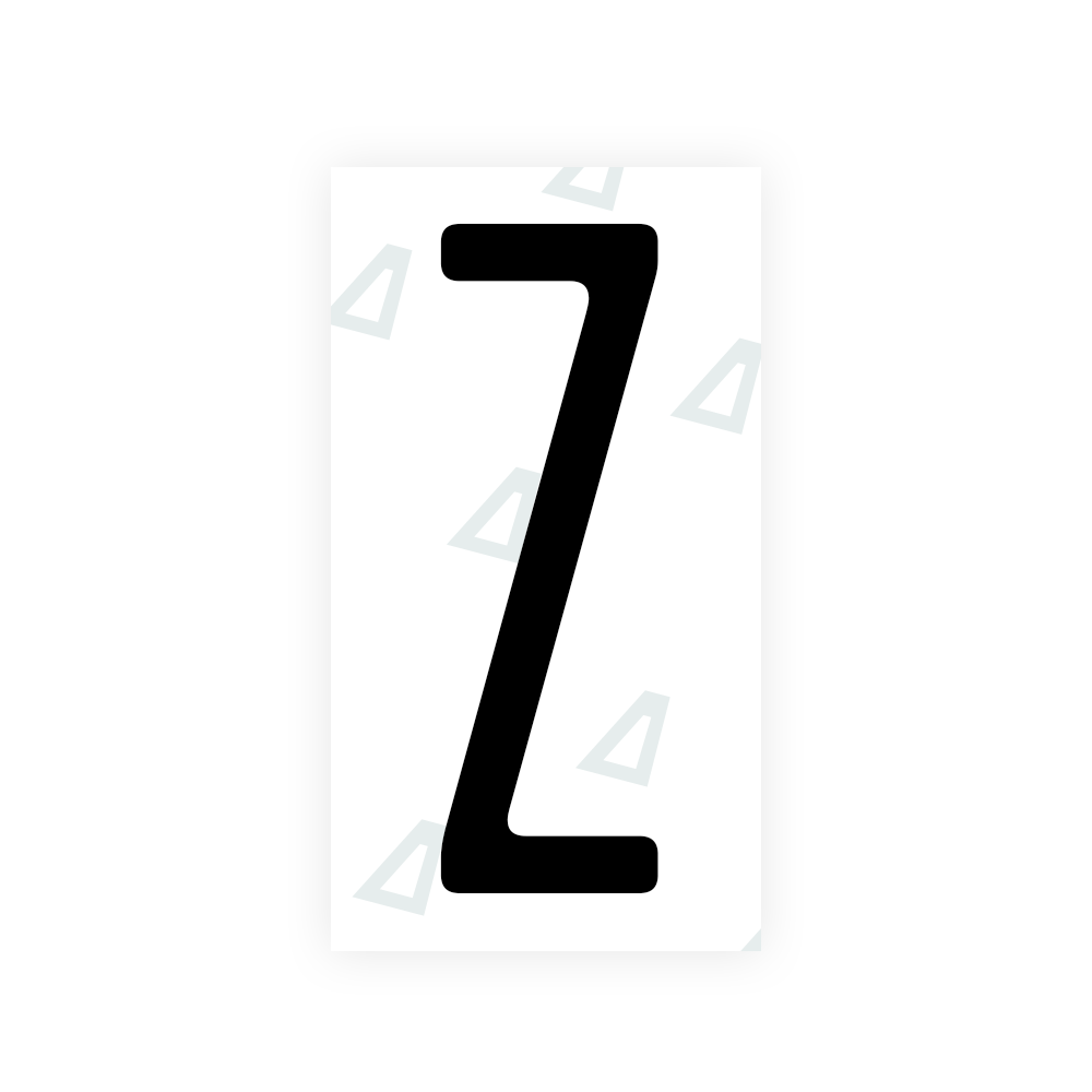 Nanofilm Ecoslick™ for US (New York 2020) license plates - Symbol "Z" luxsuede