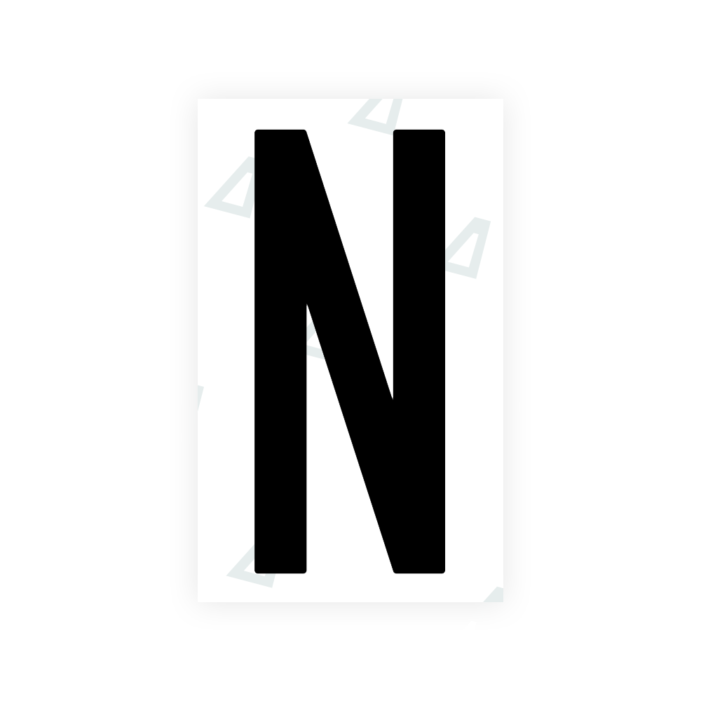 Nanofilm Ecoslick™ for US (Tennessee) license plates - Symbol "N" luxsuede