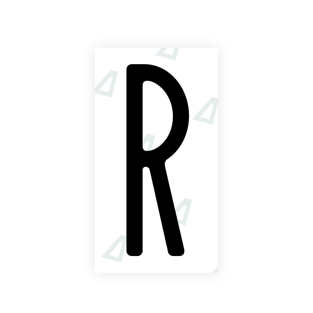 Nanofilm Ecoslick™ for US (New York 2020) license plates - Symbol "R" luxsuede