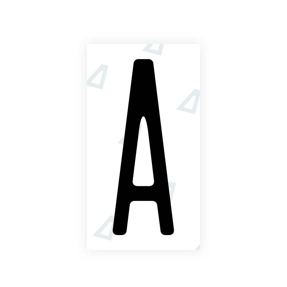 Nanofilm Ecoslick™ for US (New York 2020) license plates - Symbol "A" luxsuede