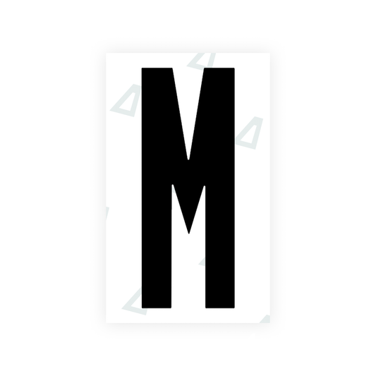 Nanofilm Ecoslick™ for US (Texas) license plates - Symbol "M" luxsuede