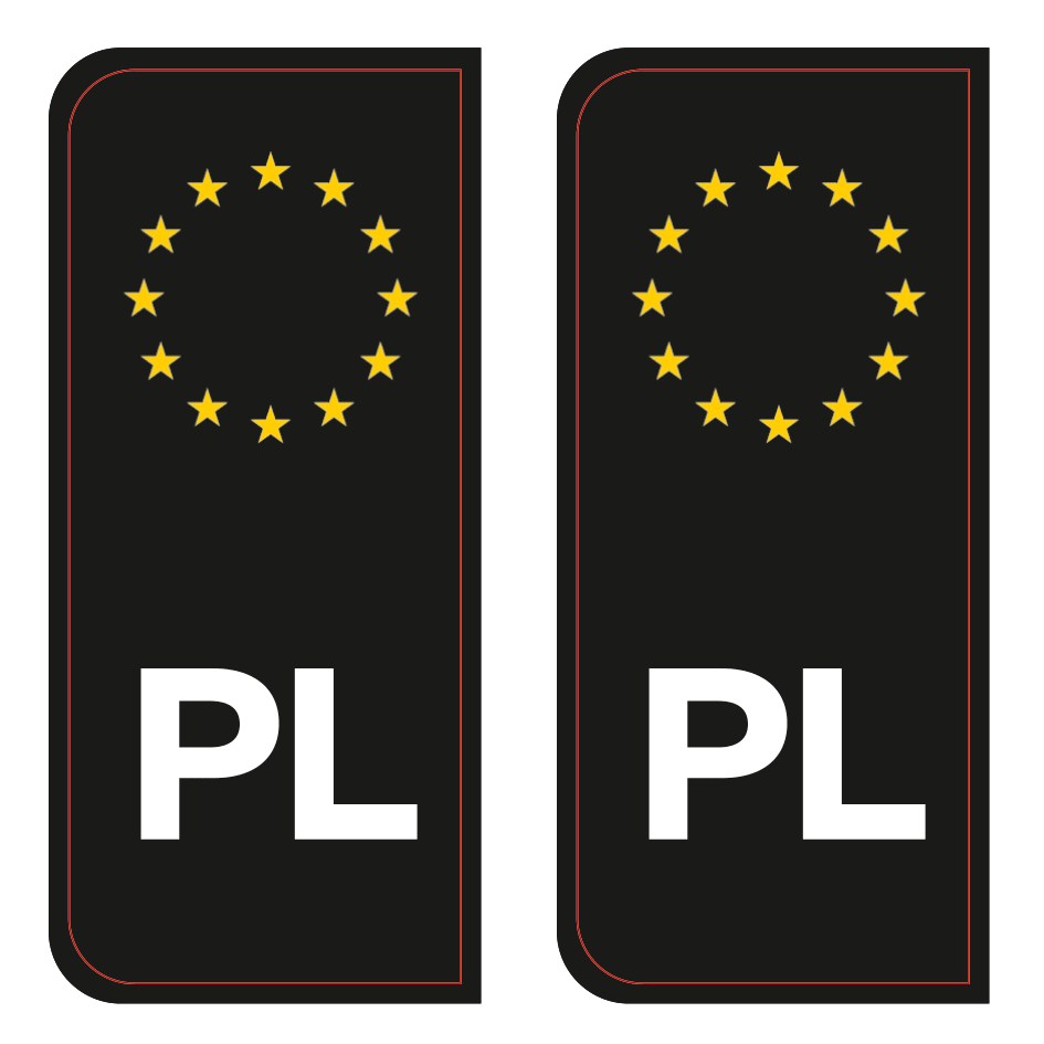 Alite Stickers™ - for number plate (Polish version) luxsuede